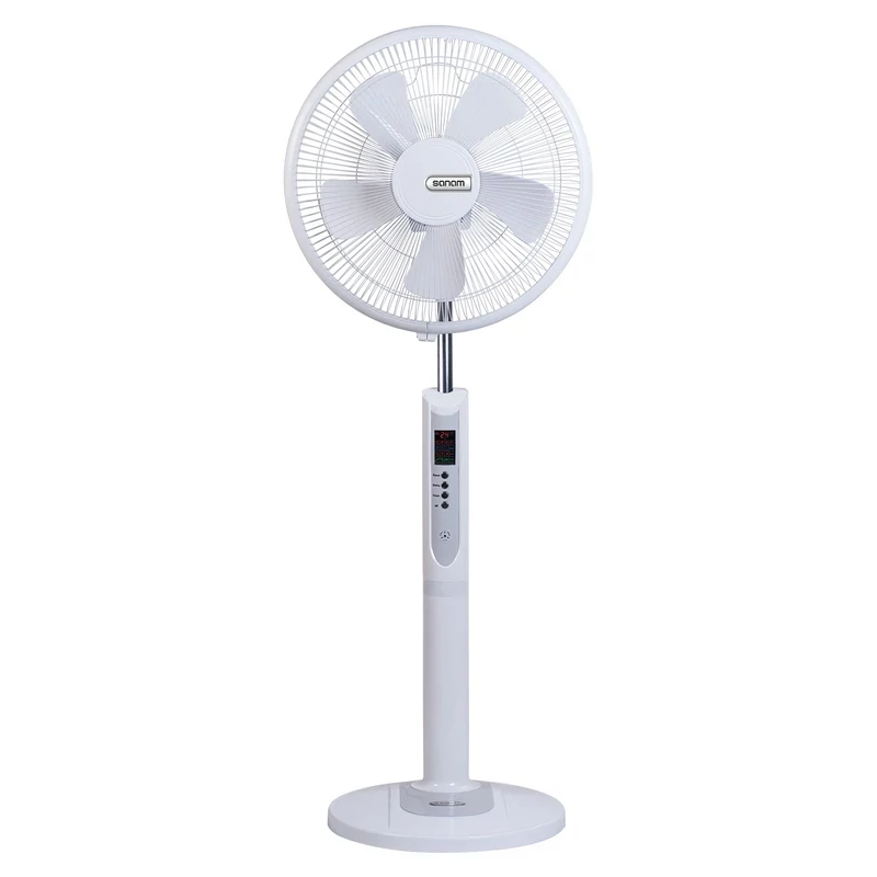 پنکه دیجیتالی ایستاده سفید صنام مدل 16R40 (پس کرایه)