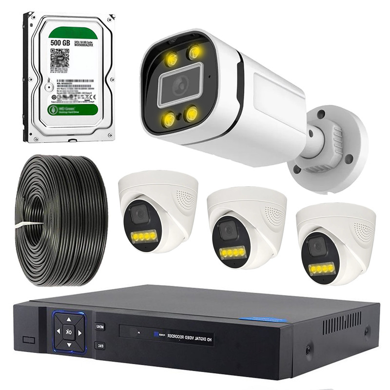 سیستم امنیتی نظارتی مدل HD PACK 4 - AXESSLINK T04