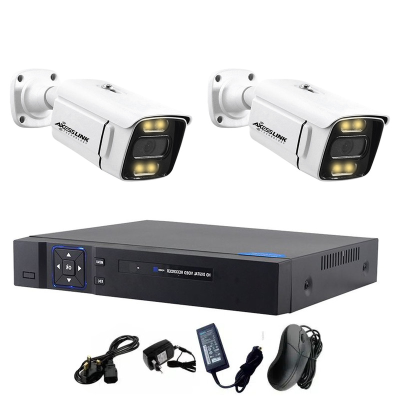 سیستم امنیتی مدل AHD - PACKAGE WARM 02 AXESSLINK مجموعه 2 عددی